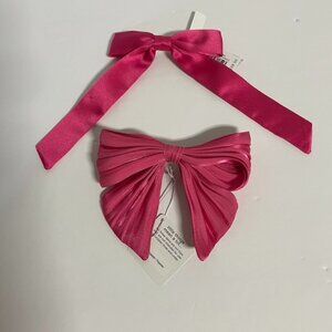 J. Crew Set of TWO Hair Bow Barrette Accessories OS NWT